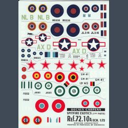 SPITFIRE EXOTICS DECALS