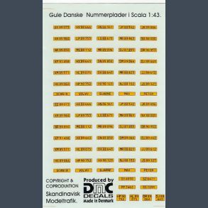 Gule danske nummerplader