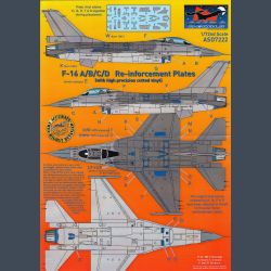 F-16 A/B/C/D Re-inforcement Plates (with high precision cutted vinyl)