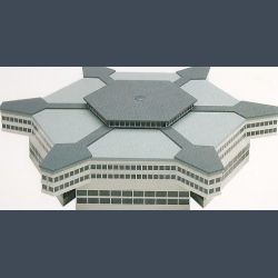 Abflughalle 6-eckig (Bausatz) Hexagonal Departure Hall (Construction Kit)