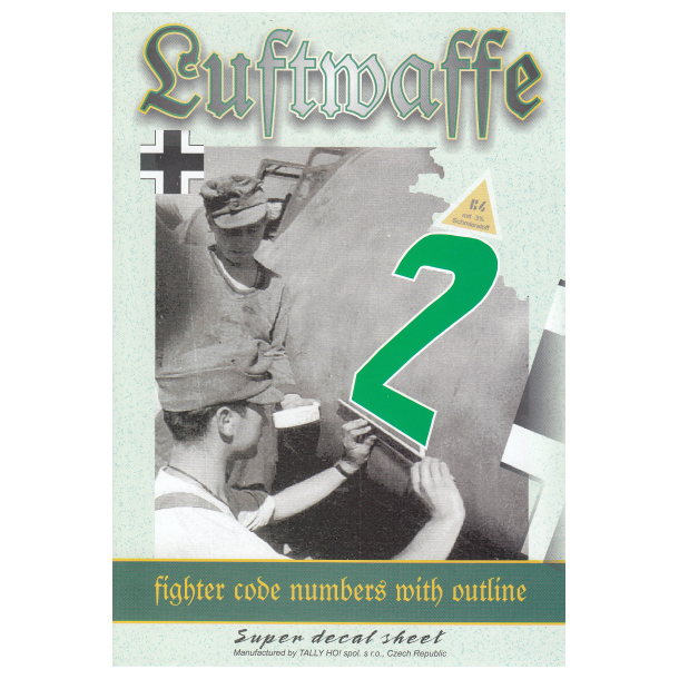 Luftwaffe Fighter code numbers with outline