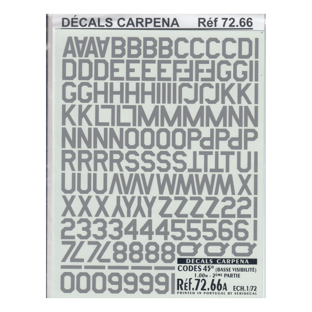 CODES 45 (Basse visibilite) 1.00M/1.25M