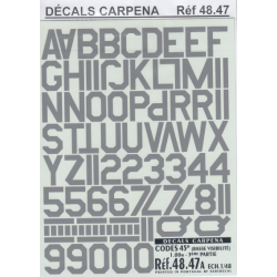 CODES 45 Numbers &amp; Letters 1.00M/1.25M