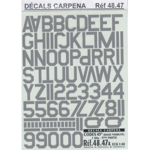CODES 45 Numbers & Letters 1.00M/1.25M