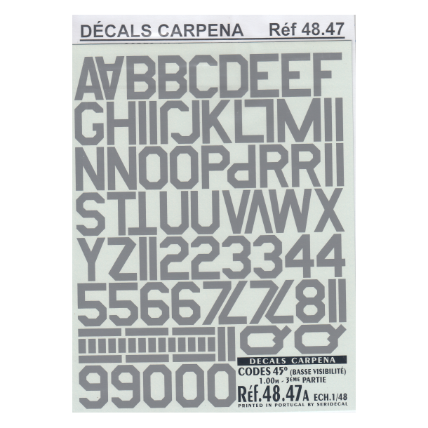 CODES 45 Numbers &amp; Letters 1.00M/1.25M
