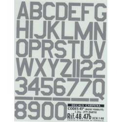 CODES 45 Numbers &amp; Letters 1.00M/1.25M