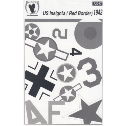US Insignia (Red Border) 1943