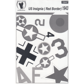 US Insignia (Red Border) 1943