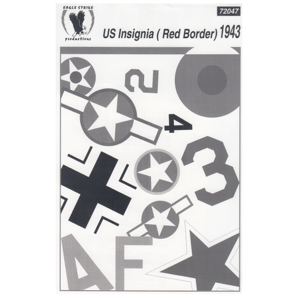 US Insignia (Red Border) 1943