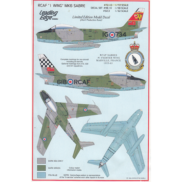 RCAF "I WING" Mk.6 Sabre 