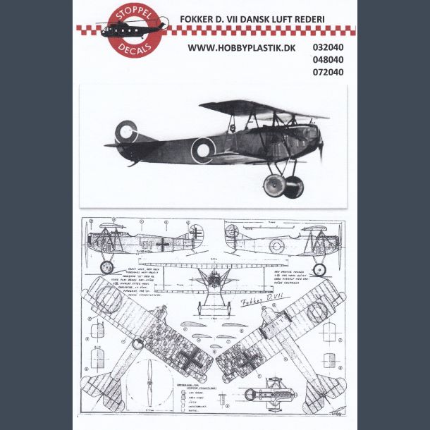 FOKKER D VII - Dansk Luft Rederi