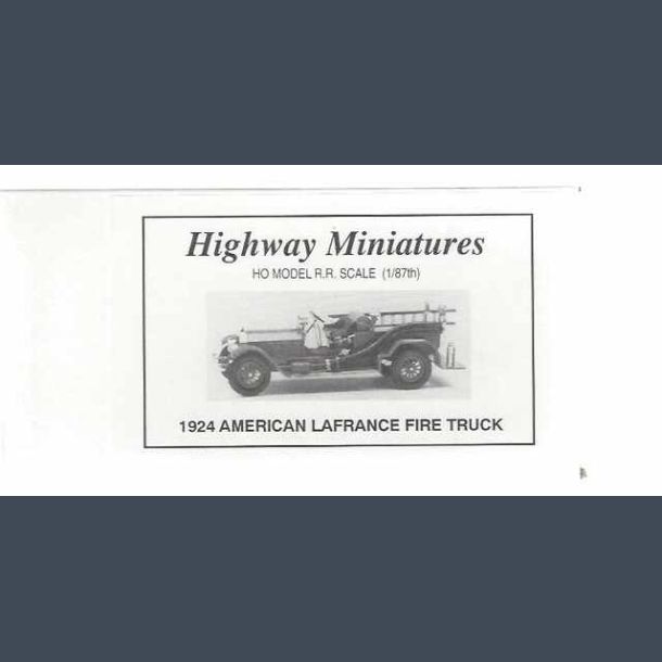 1924 American LaFrance Fire Truck (Highway Miniatures)