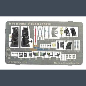 F-16AM (NATO) color photo etched parts for Kinetic kit
