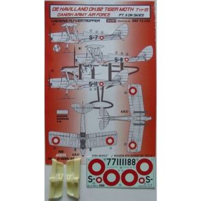 Upgradeset for de Havilland DH.82 Tiger Moth Typ IS Danish Army AF on Skis