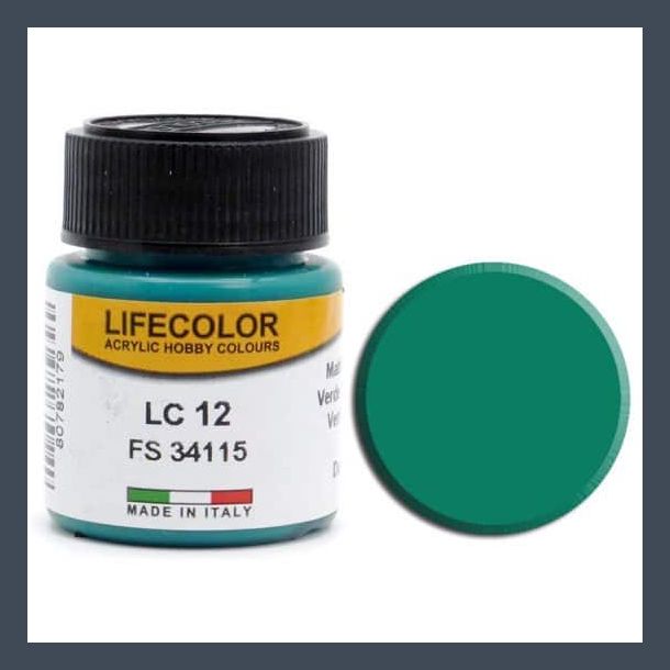 LifeColor Matt Dark Green (22ml)