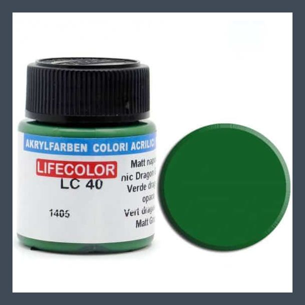 LifeColor Matt Napoleonic Dragon Green (22ml)