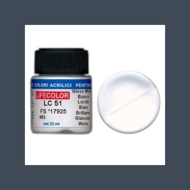 LifeColor Gloss White (22ml)