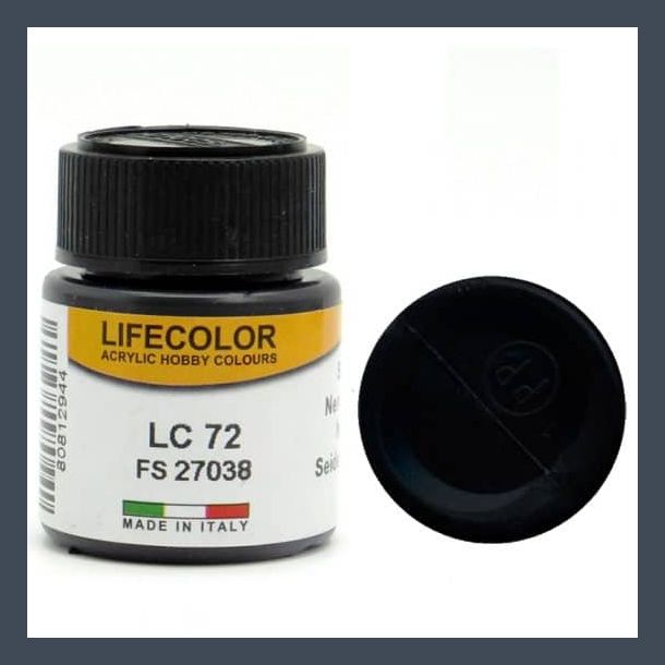 LifeColor Gloss Satin Black (22ml)