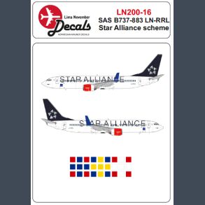 SAS B737-883 LN-RRL Star Alliance Scheme