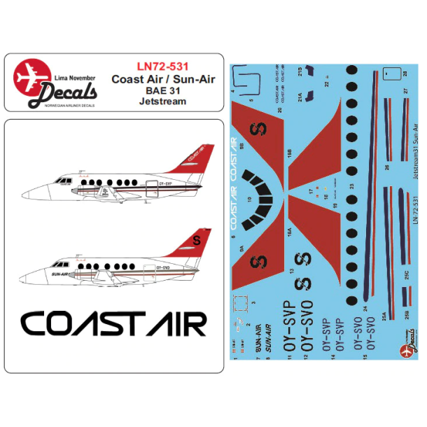 Coast Air / Sun-Air BAE 31 Jetstream