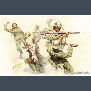 Hand-to-Hand fight, British and German Infantry