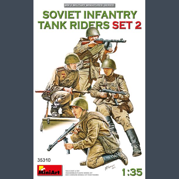 WWII - Soviet Infantry Tank Riders - Set 2