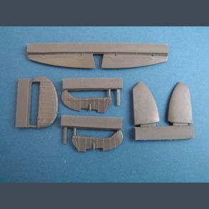 Spitfire Mk. IX Control surfaces early for Airfix