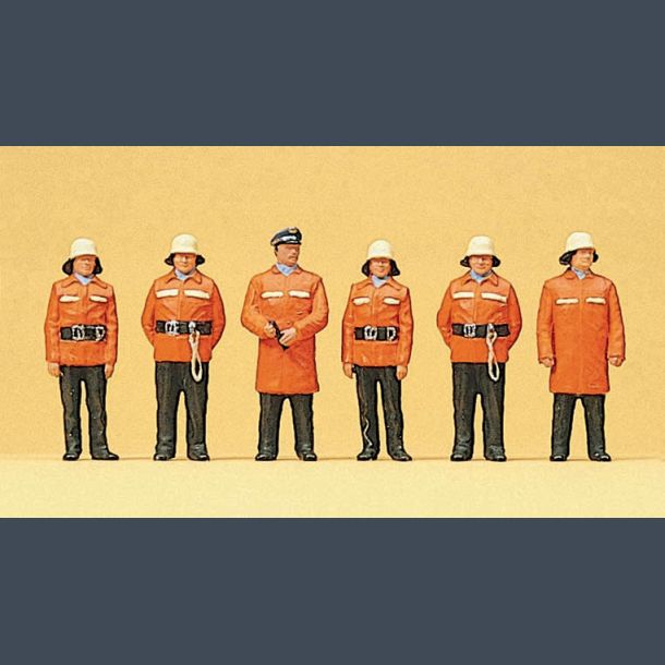 Firemen in protective clothes