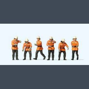 Firefighters in action