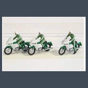 Motorcycle driver Police 3 figures
