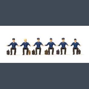 DB Diesel locomotive drivers, seated