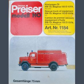 R�stwagen �l RW-�l Magirus F 150 D 10 A