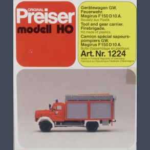 Ger�tewagen GW. Feuerwehr Magirus F150 D 10 A