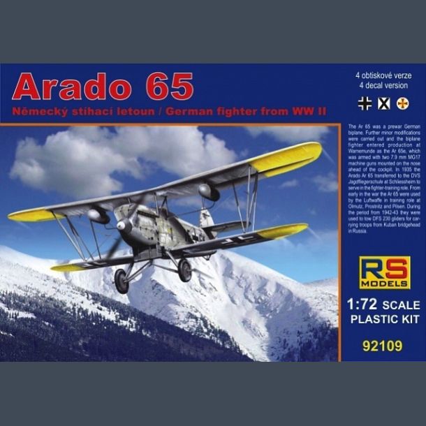 Arado 65 German fighter from WW II