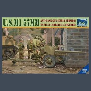 U.S.M1 57Mm Anti-Tank Gun (Early version) on M1A3 Carriage (5 figures)