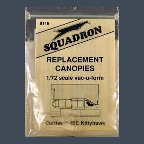 Replacement Canope Curtiss P-40E Kittyhawk