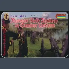 Russian Field Artillery in Summer Uniform - Russian - turkish war 1877