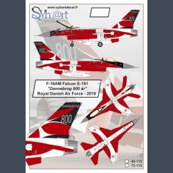 F-16AM Falcon E-191 "Dannebrog 800 r"