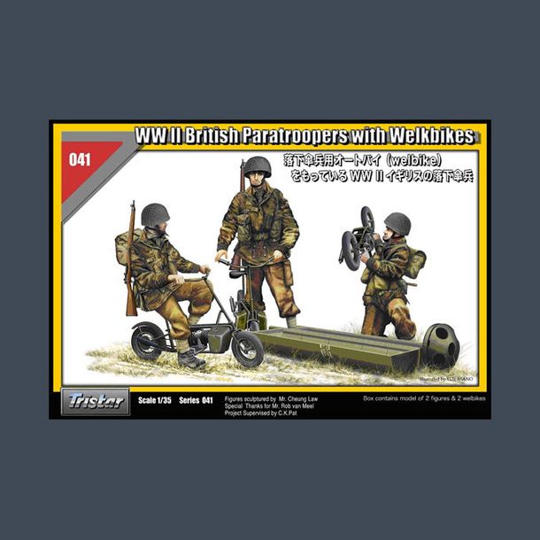 WII British Paratroopers with welkbikes