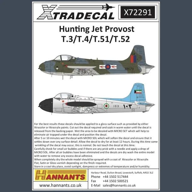 Hunting Jet Provost T.3/T.4/T.51/T.52