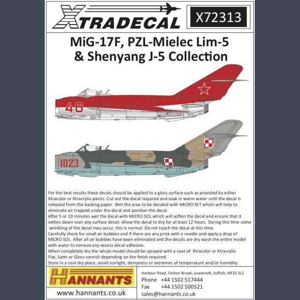 MiG-17F, PZL-Mielec Lim-5 &amp; Shenyang J-5 Collection