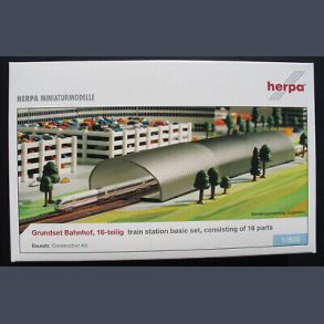 Grundset Bahnhof, Train station basic set - 16 parts