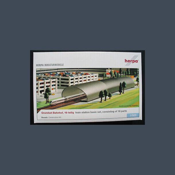 Grundset Bahnhof, Train station basic set - 16 parts