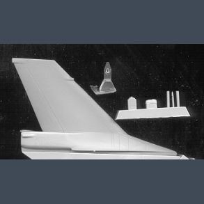 F-16A Parapack Tail for any F16A kit (Cutting Edge)