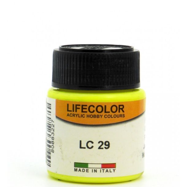 LifeColor Matt Fluo. Yellow (22ml)