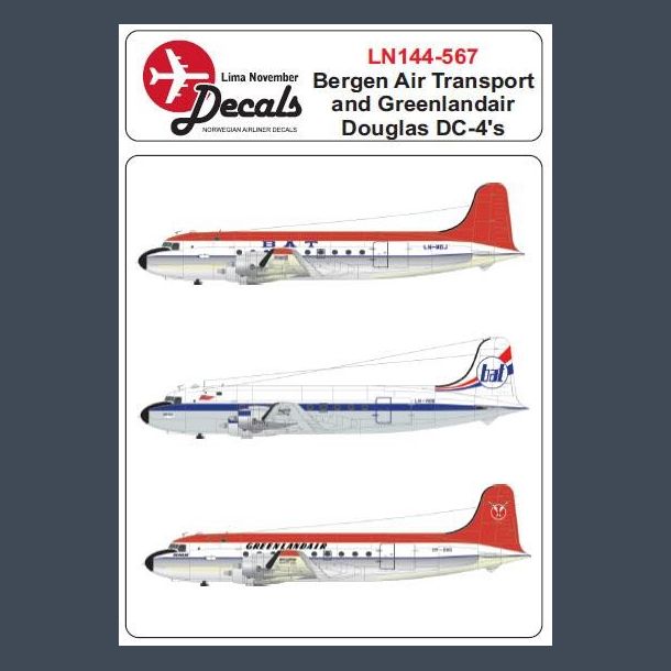 Bergen Air Transport and Greenlandair  Douglas DC-4�s