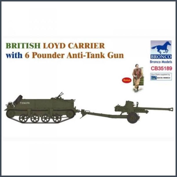 British Loyd Carrier with 6 Pound Anti-Tank Gun