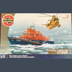 RNLI Severn Class Lifeboats and RAF Westland Sea King Helicopter
