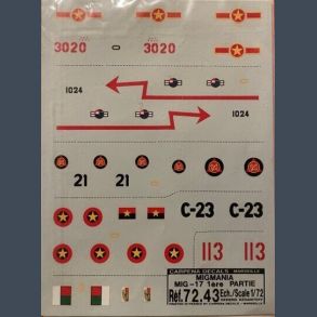 MIGMANIA MiG-17 DECALS