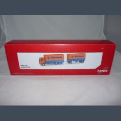 Tekno Deutrans LKW Modell Volvo F 10 Planen-Hngerzug 071321 Herpa Edition